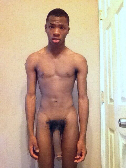 Here can you see: Nude Self Pics from young black Guys